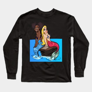 2 Cute Mermaids Long Sleeve T-Shirt